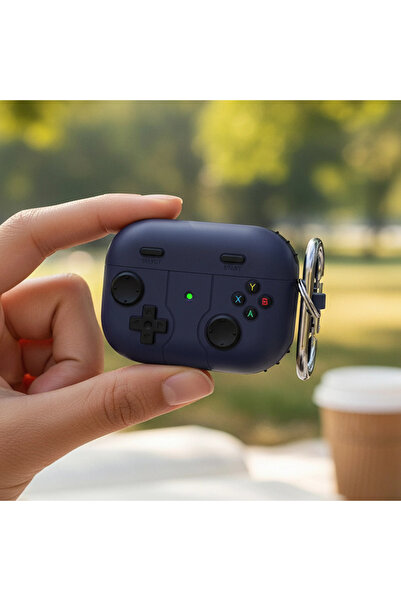 CaseOnn حافظة Apple AirPods Pro 3 ذات تصميم ريترو جيم باد باللون الأرجواني