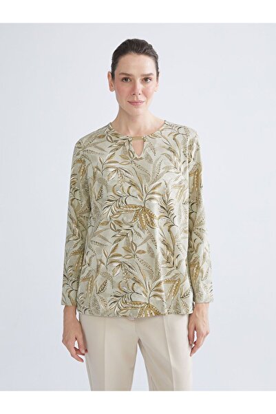 LC Waikiki Lcw Grace Crew Neck Floral Blouse