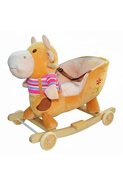 NOVOKIDS 2 in 1 Musical Rocking Chair with Wheels, NOVOKIDS™ Happy Bouncer Cow, beige Cow model