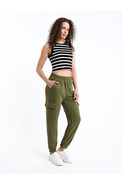 LC Waikiki Women's Jogger Sweatpants with Elastic Waist