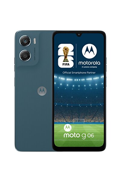 Motorola Τηλέφωνο G06, 256GB, 4GB RAM, Διπλή SIM, Μπλε Ταπισερί