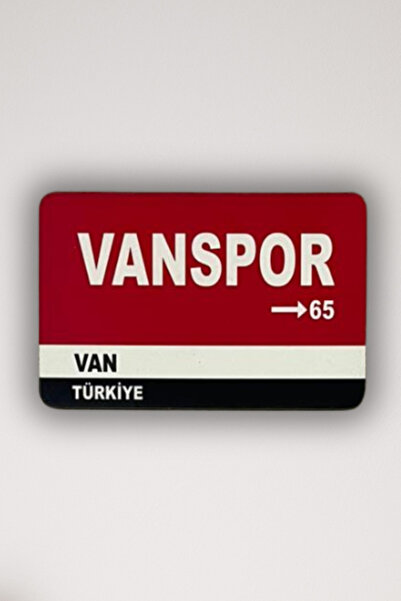 DURUSA Vanspor Retro MDF Magnet 6x9 cm UV Baskı - Güçlü Mıknatıs | Taraftar T...