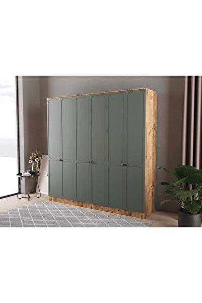 Teen & Bright IRMAK 6 KAPAKLI EKO GARDIROP - MDF KAPAK
