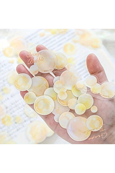 Kolbi Craft 30 قطعة من ملصقات الفقاعات الصفراء الشفافة لتخطيط اليوميات ودفتر ...