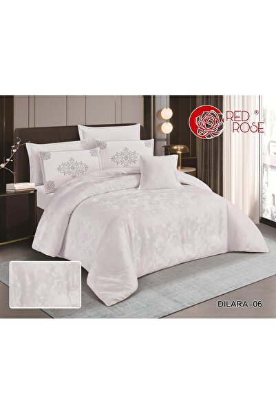 Red Rose Luxury summer bedding set for two people - 7 pieces