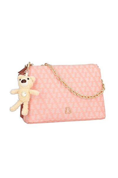 Lulu Castagnette Poseta Dama Umar Casual Roz cu 2 Compartimente - BS23144CA23...