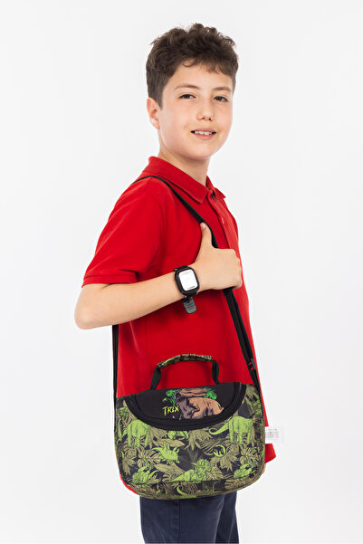Necati Çanta Licensed T-Rex Patterned Elementary School Lunch Box