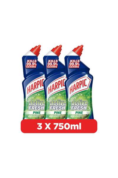 Generic Harpic Active Fresh Pine Toilet Cleaner, Pack Of 3 750ml