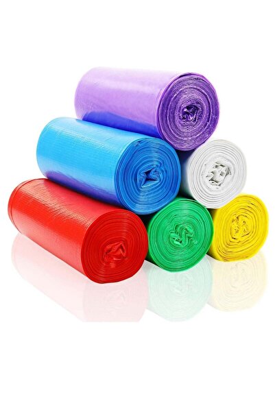 Generic أكياس قمامة ECVV مقاس 45×50 سم (5 لفات، 125 كيسًا) كيس قمامة صغير من ...