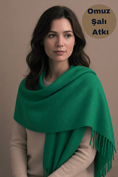 Limon Socks Eșarfă pentru femei, iarnă, din lână moale, cu modele în carouri și uni (4 de tranziție ) Eșarfă pentru umăr