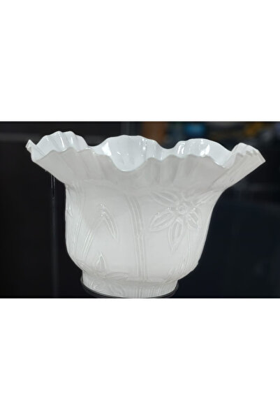 esdekor White Opal Top Glass - for Placing on the Top of the Lampshade, 1 Piece