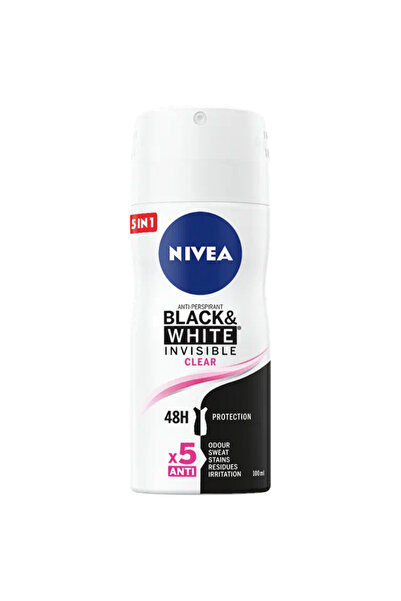 NIVEA DEODORANT BLACK & WHITE INVISIBLE CLEAR SPRAY 100 ml