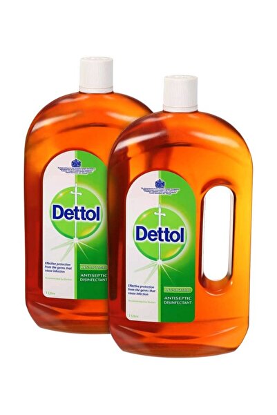 Generic مطهر ديتول، عبوة من قطعتين، 1 لتر، بني، 1 لتر
