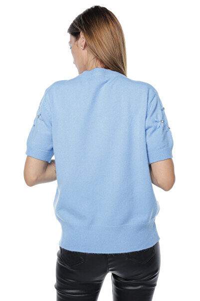 Jolenttine Shine Sweater with Cashmere and Wool, Blue