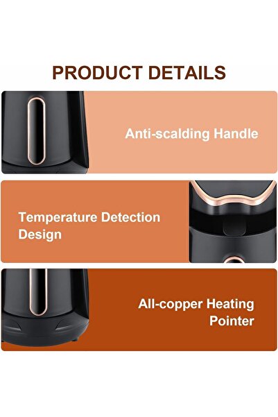 Hope Turkish Coffee Maker 600W | 250ml (5 Cups) Electric Pot with Double-Sided Spout, Fast Brewing