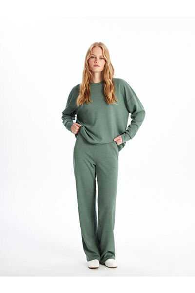 LC Waikiki  بنطال رياضي نسائي مستقيم بخصر مطاطي