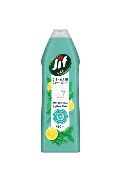 Generic Jif Anti-Bacterial Dishwashing Liquid/Mint & Lemon/750 ml/Pack of 1