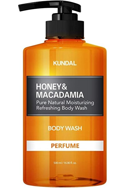 Kundal غسول الجسم بالعسل النقي والمكاديميا 500 مل - زهر الكرز