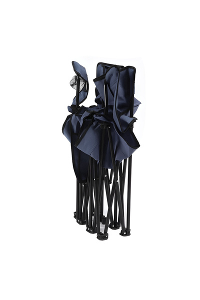 Cady One High-quality fabric folding double camping chair, non-slip legs, cup holder and front bag.