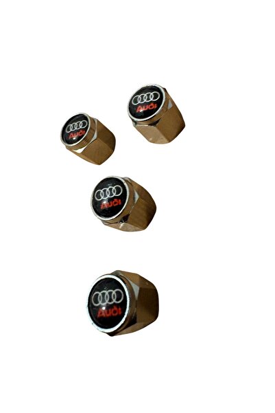 İKTUNING AUDİ LOGOLU ALÜMİNYUM KAPLAMA 4 ADET SİBOP KAPAK