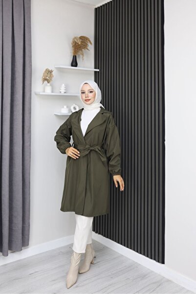 MioTrend Kadın Belden Bağlamalı Trenç