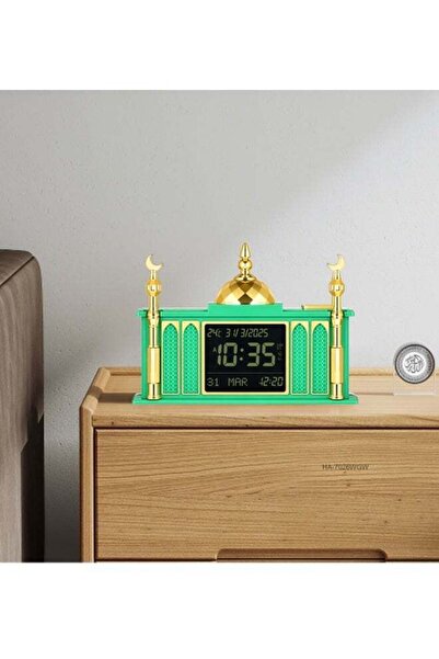AL-HARAMEEN Digital LED Azan Clock, Islamic Prayer Clock with Azan Alarm