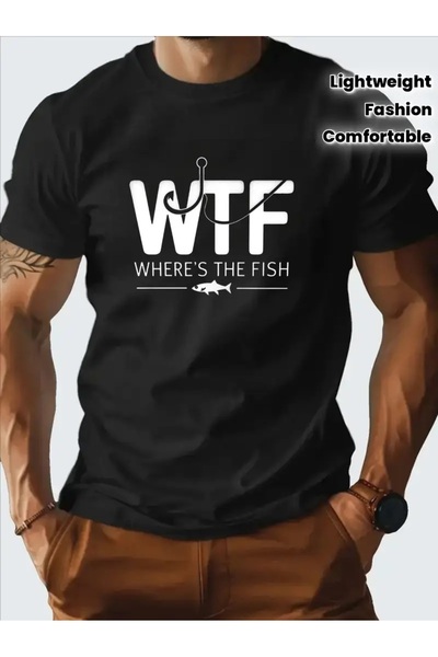 4desire.ro Tricou barbati HOOKED ON WTF Ink, Classic Regular Fit, Bumbac 100%...