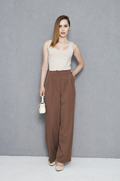 Nadrina Fabric Buttoned Pants