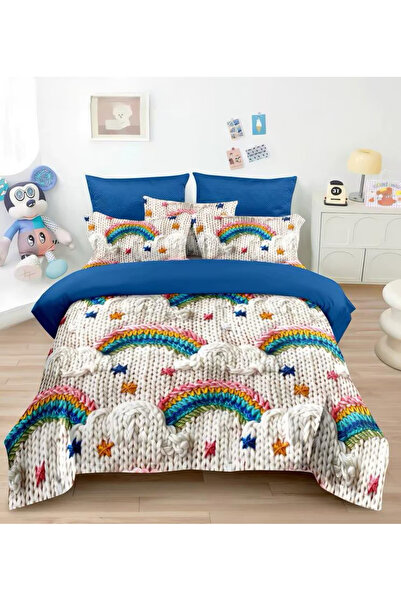 FIONNA.RO Finet Bed Linen 6 Pieces 5D - Knitted Rainbows