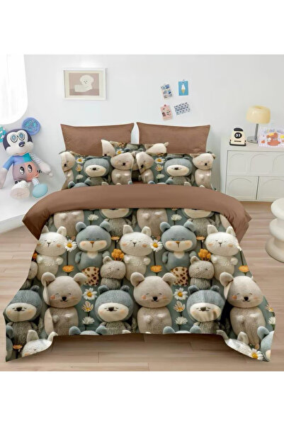 FIONNA.RO Finet Bed Linen 6 Pieces 5D - Sleepy Animals