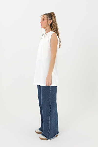 Modamorfo Women's Sleeveless Basic Undershirt Tunic - 10223Tun