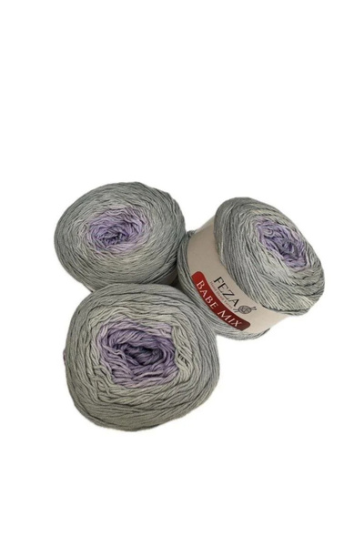 FEZA GROUP Babe Mix Hand-Painted Bamboo & Cotton Blended Hand Knitting Yarn, ...