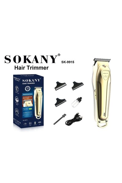 SOKANY ماكينة حلاقة كهربائية SK-9915 بطارية ليثيوم بسعة 1200 مللي أمبير