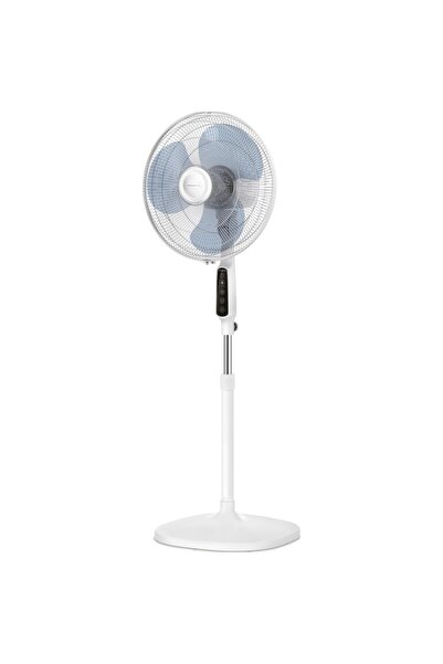 Rowenta Essential+ Pedestal Fan VU4440F0, AUTO OFF, Remote Control, Adjustable Height 1.3 m, LED Dis