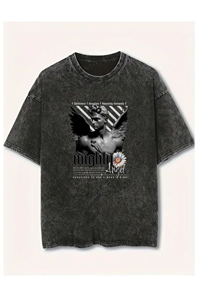 Weekeep Printed Unisex Vintage Washed T-Shirt