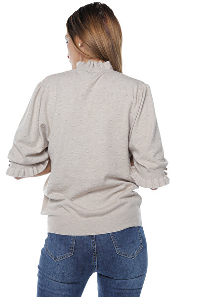 Jolenttine Missy Sweater with Cashmere and Wool, Beige