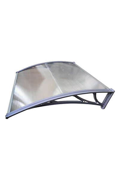 MAPROFI Door canopy 60x60cm awning shelter roof Grey/Transparent