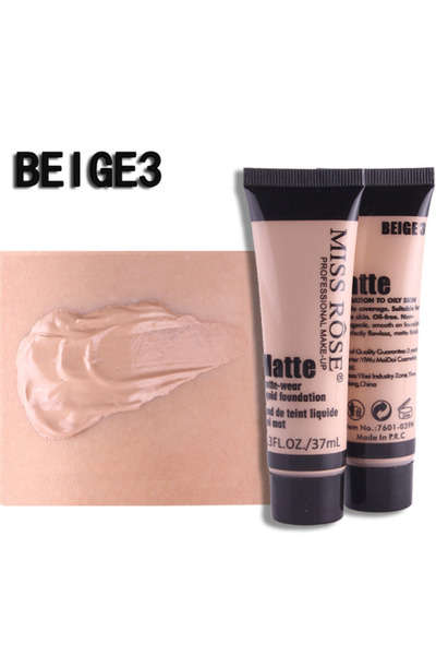 MISS ROSE Matte Liquid Foundation – Beige 3, 37 mL