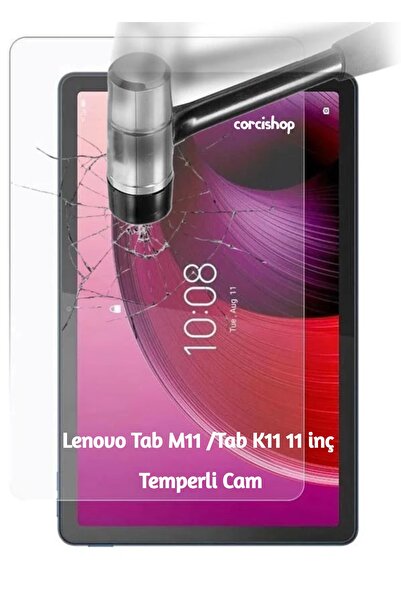 corcishop واقي شاشة من الزجاج المقوى لجهاز Lenovo Tab M11 /Tab K11 مقاس 11 بو...