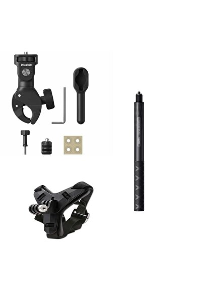 Insta360 X3 Uyumlu Çok Amaçlı Montaj Aksesuar Seti (Full SET)