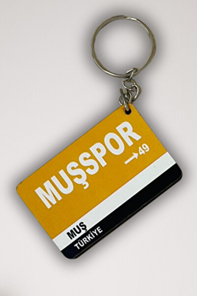 DURUSA سلسلة مفاتيح موشسبور ريترو من خشب MDF مقاس 3×5 سم مطبوعة بالأشعة فوق ا...