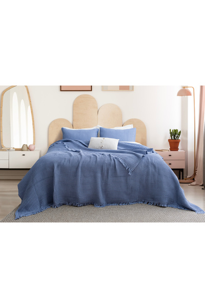 YASEMİNİNEVİ Waffle/Duo Size(220X250) Bedspread