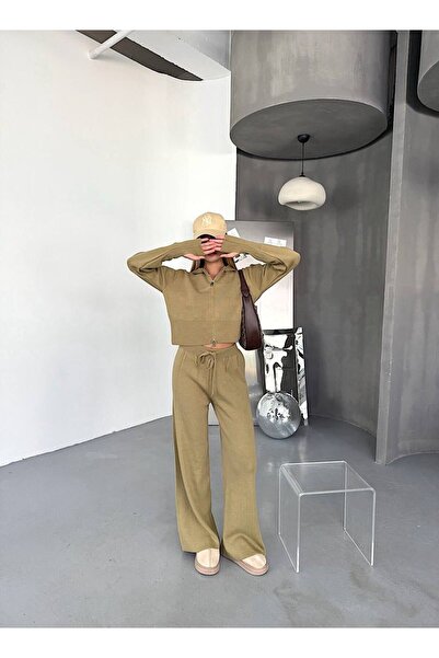 OYERGA MODA Women's Hooded Knitwear Set