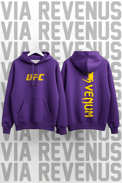 Vordevia UFC cu imprimeu bumbac 100% Calitate Premium cu glugă Swea tricou