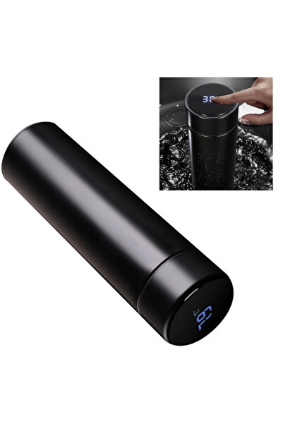 BASE Thermos with LED temperature display Durable battery 0.5 L Black