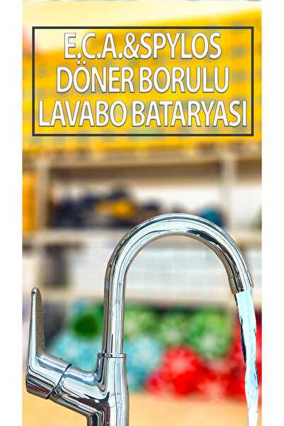 Eca Spylos Döner Borulu Lavabo Bataryası (Komple Takım)
