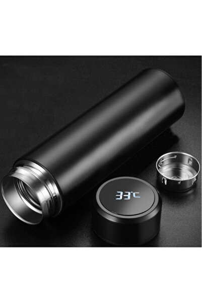 BASE Thermos with LED temperature display Durable battery 0.5 L Black