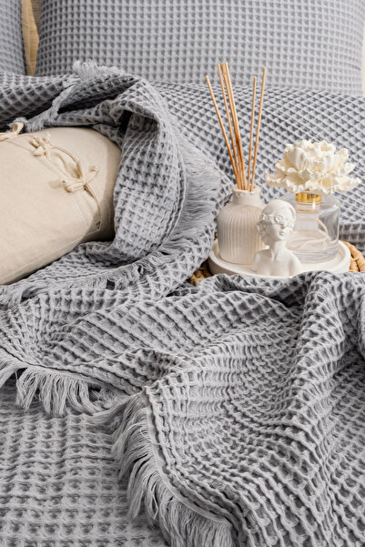 YASEMİNİNEVİ Waffle/Duo Size(220X250) Bedspread