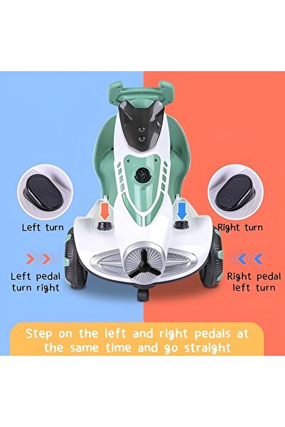 My modern game Electric ride-on car for kids with dual 6V motors, automatic bubbles, music, LED lights, and remote control.