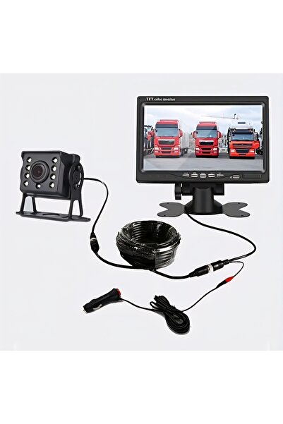 Smart نظام كاميرا احتياطية للمركبة مع شاشة TFT LCD مقاس 7 بوصات وكاميرا للرؤية الليلية،